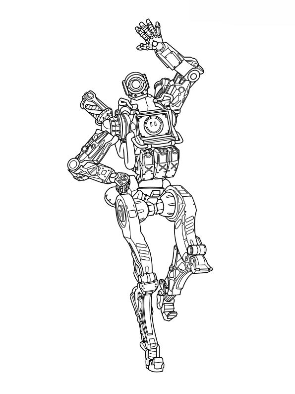 Kids-n-fun.com | Coloring page Apex Legends Apex Pathfinder